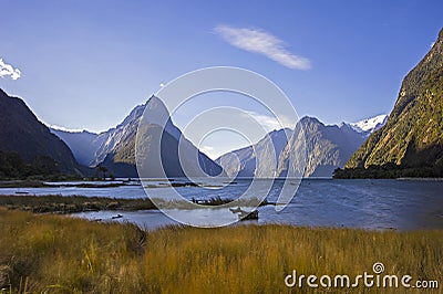 Milford Sound south islands of New Zealand Stock Photo